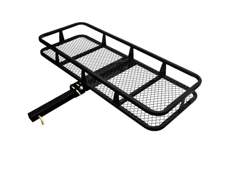 Armordillo 2" Hitch Cargo Carrier 20" X 48" Basket Style Fold Up Trailer Hitch - Black