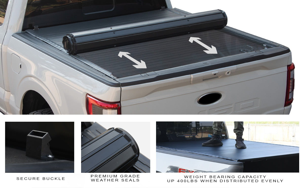 Armordillo 2014-2021 Toyota Tundra CoveRex RTX Series Roll Up Truck Bed Tonneau Cover (5.5' Bed)