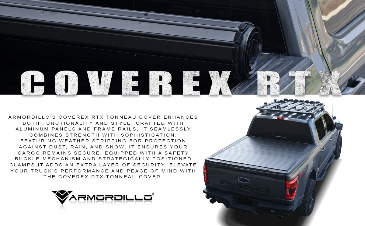 Armordillo 2016-2022 GMC Canyon CoveRex RTX Series Roll Up Truck Bed Tonneau Cover (5' Bed)