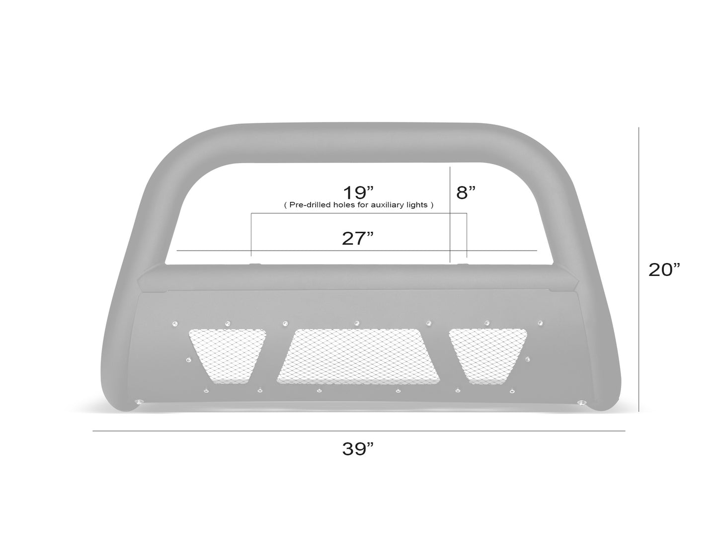 Armordillo 1997-2002 Ford Expedition MS Bull Bar - Matte Black