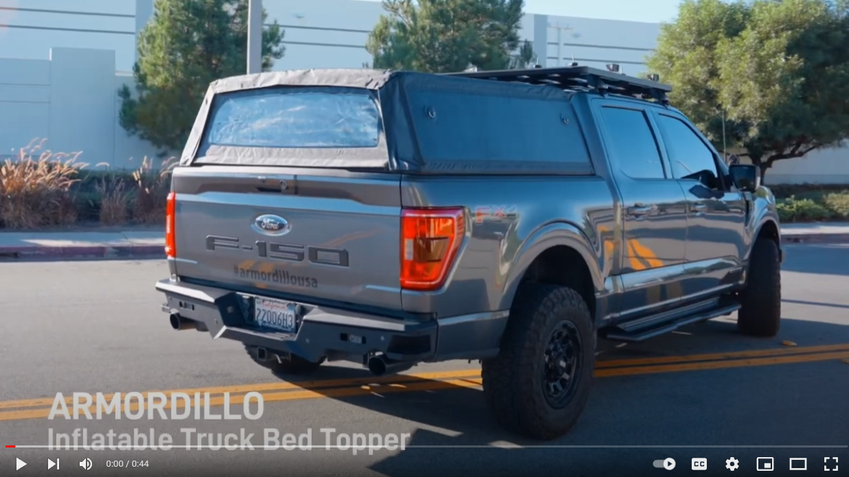 Load video: Inflatable Truck Bed Topper