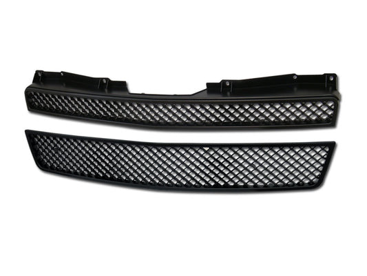 Armordillo 2007-2014 Chevy Avalanche Mesh Grille Gloss Black - Armordillo USA by I3 Enterprise Inc. 