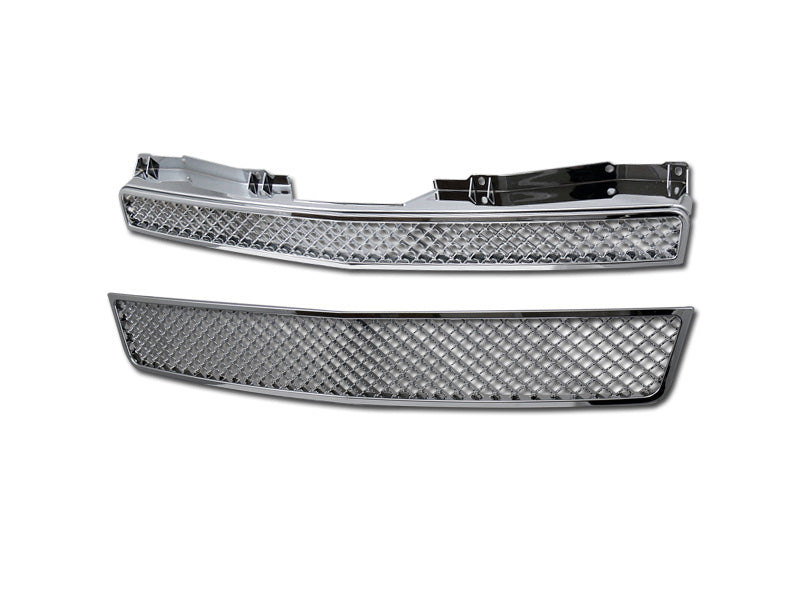 Armordillo 2007-2014 Chevy Avalanche Mesh Grille Chrome - Armordillo USA by I3 Enterprise Inc. 