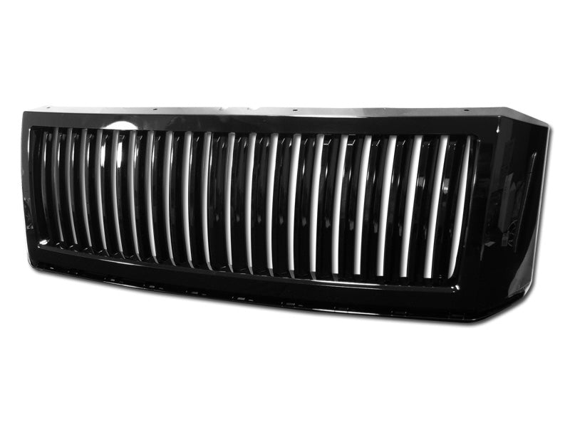 Armordillo 2007-2014 Ford Expedition Vertical Grille Gloss Black - Armordillo USA by I3 Enterprise Inc. 