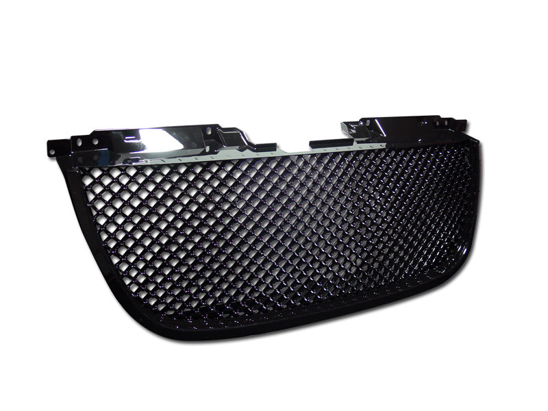 Armordillo 2007-2014 GMC Yukon XL Mesh Grille Gloss Black - Armordillo USA by I3 Enterprise Inc. 