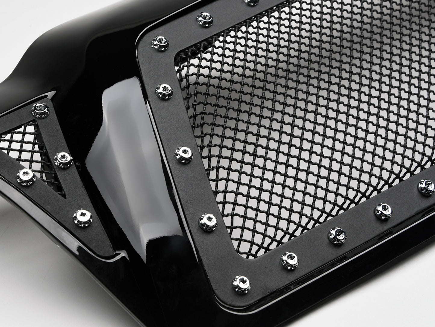 Armordillo 2005-2011 Toyota Tacoma Studded Mesh Grille - Gloss Black - Armordillo USA by I3 Enterprise Inc. 