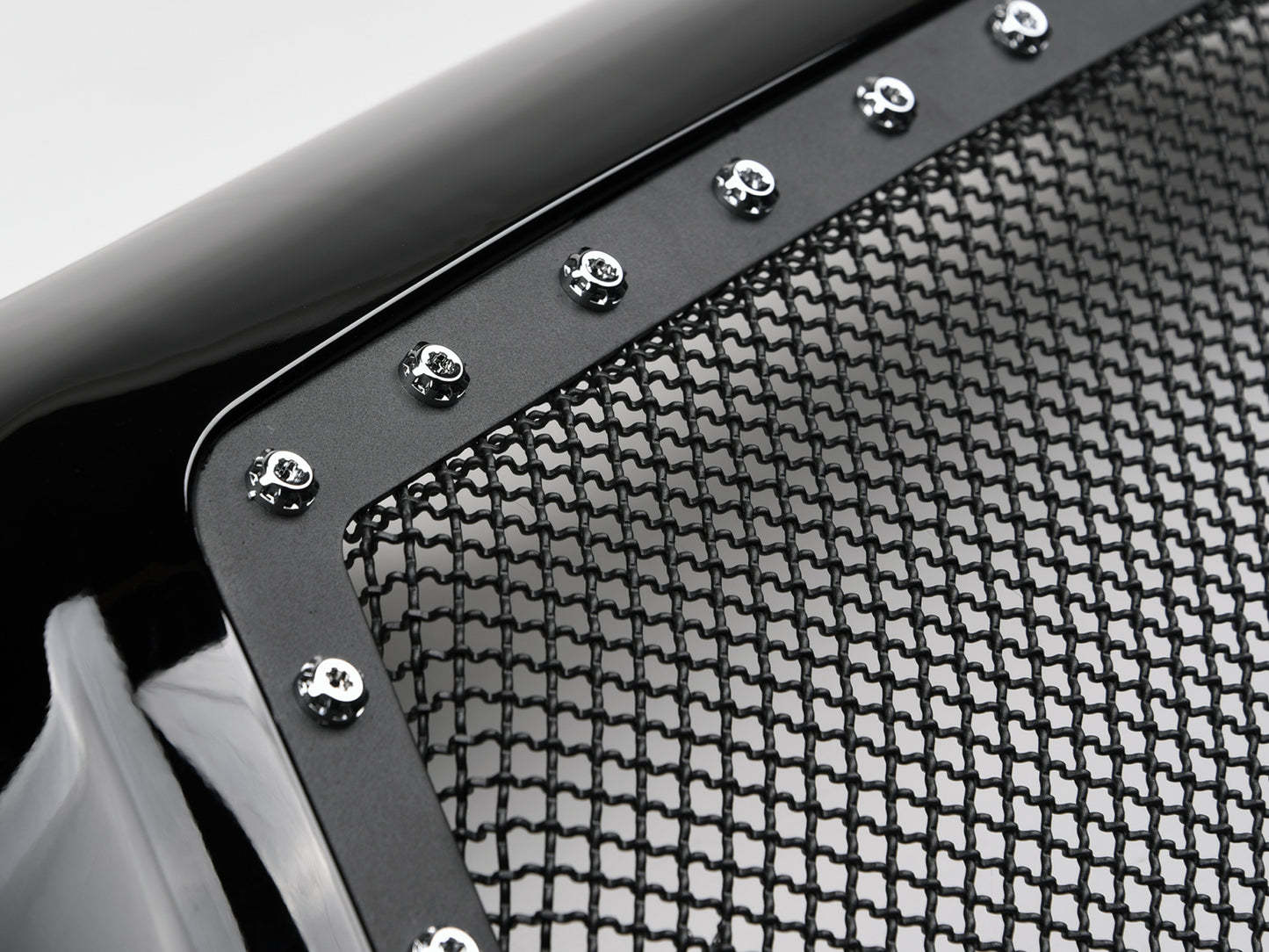 Armordillo 2005-2011 Toyota Tacoma Studded Mesh Grille - Gloss Black - Armordillo USA by I3 Enterprise Inc. 