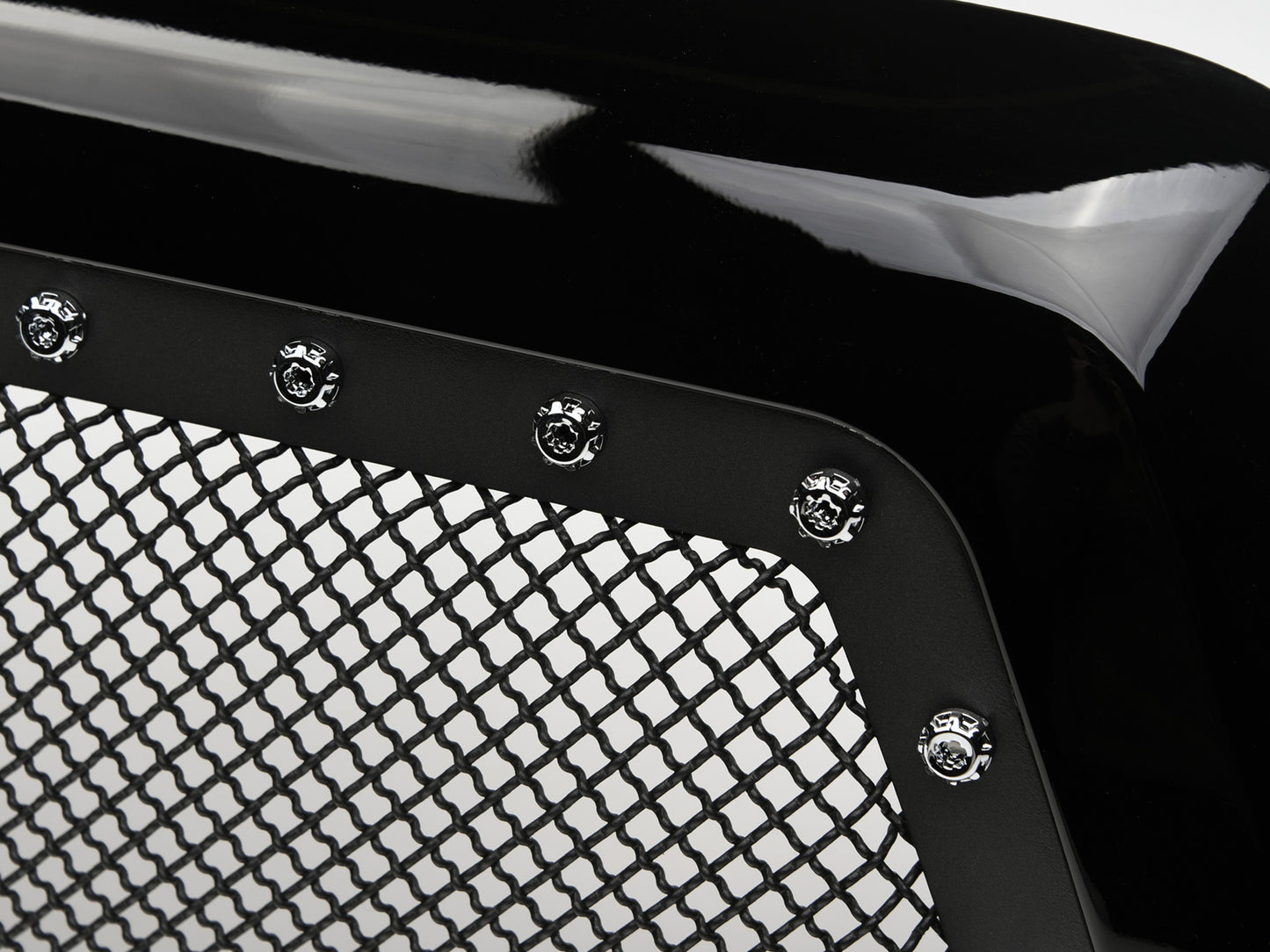 Armordillo 2005-2011 Toyota Tacoma Studded Mesh Grille - Gloss Black - Armordillo USA by I3 Enterprise Inc. 