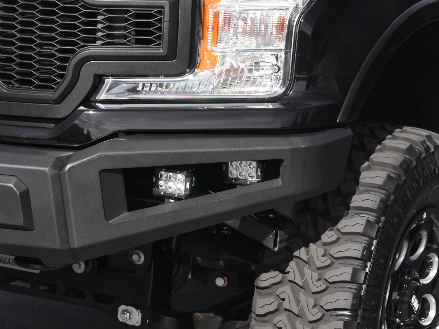 Armordillo RP Bumper For 2018-2020 Ford F-150 Excl. model with front parking sensor - Matte Black - Armordillo USA by I3 Enterprise Inc. 