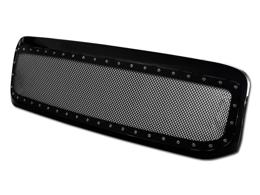 Armordillo 1999-2004 Ford Super Duty F-250/F-350/F-450 Studded Mesh Grille Gloss Black - Armordillo USA by I3 Enterprise Inc. 