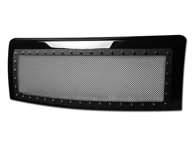 Armordillo 2009-2014 Ford F-150 Studded Mesh Grille Gloss Black - Armordillo USA by I3 Enterprise Inc. 