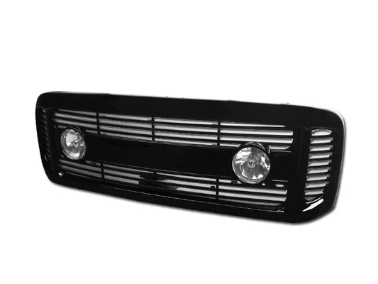 Armordillo 1999-2004 Ford Super Duty F-250/F-350/F-450 Horizontal Grille Gloss Black - Armordillo USA by I3 Enterprise Inc. 