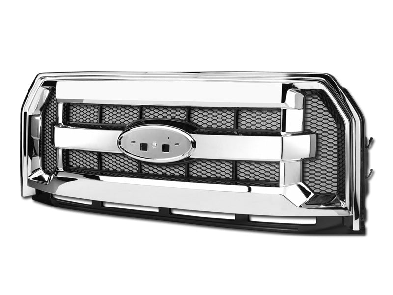 Armordillo 2015-2017 Ford F-150 OE-Style Grille Chrome/Black - Armordillo USA by I3 Enterprise Inc. 