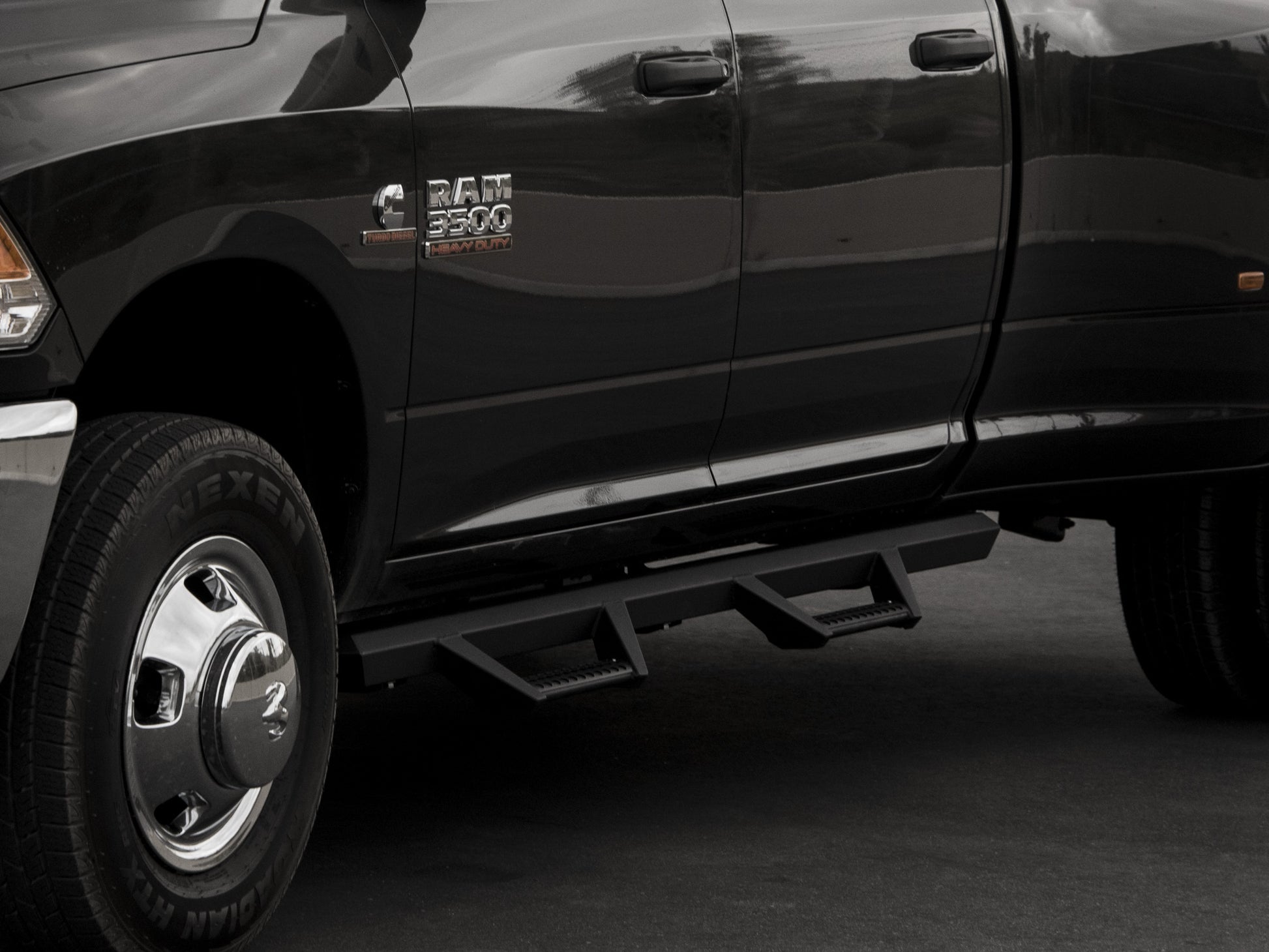 Armordillo 2009-2018 Dodge Ram 1500 - Quad Cab AR Drop Step - Matte Black - Armordillo USA by I3 Enterprise Inc. 