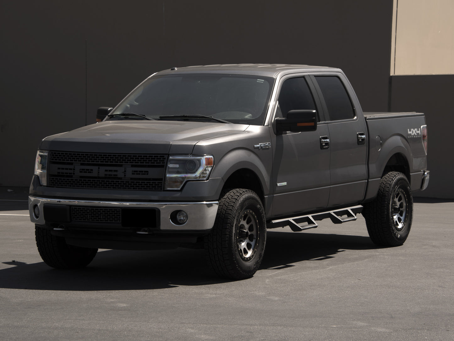 Armordillo 1999-2016 Ford F-250/F-350/F-450 - SuperCab AR Drop Step - Matte Black - Armordillo USA by I3 Enterprise Inc. 