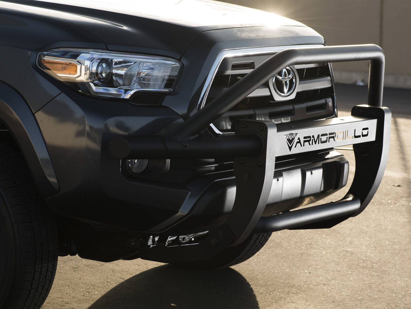 Armordillo 2016-2021 Toyota Tacoma AR Pre-Runner Guard - Matte Black - Armordillo USA by I3 Enterprise Inc. 