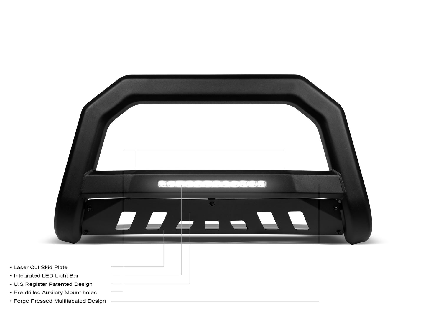 Armordillo 2016-2022 Nissan Titan XD / 2012-2021 Nissan NV AR-T 牛杠 - 哑光黑色