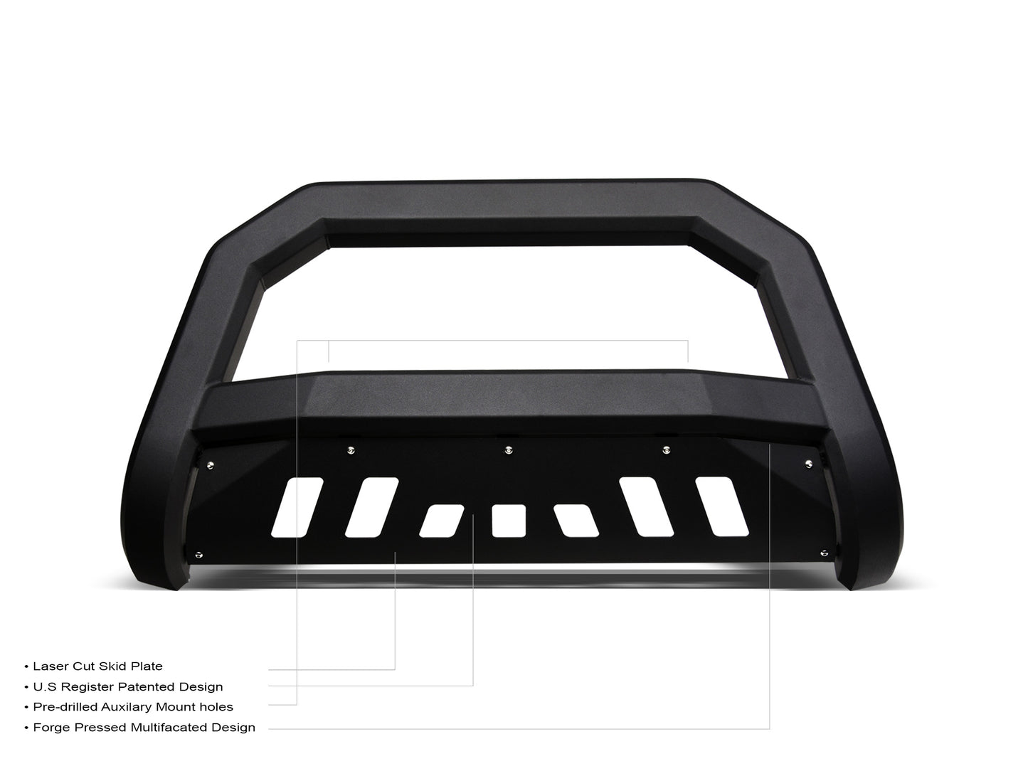 Armordillo 2002-2005 Dodge Ram 1500 (Excl. Gtx/Hemi Sport/Rumble Bee/Daytona) AR Bull Bar - Matte Black - Armordillo USA by I3 Enterprise Inc.