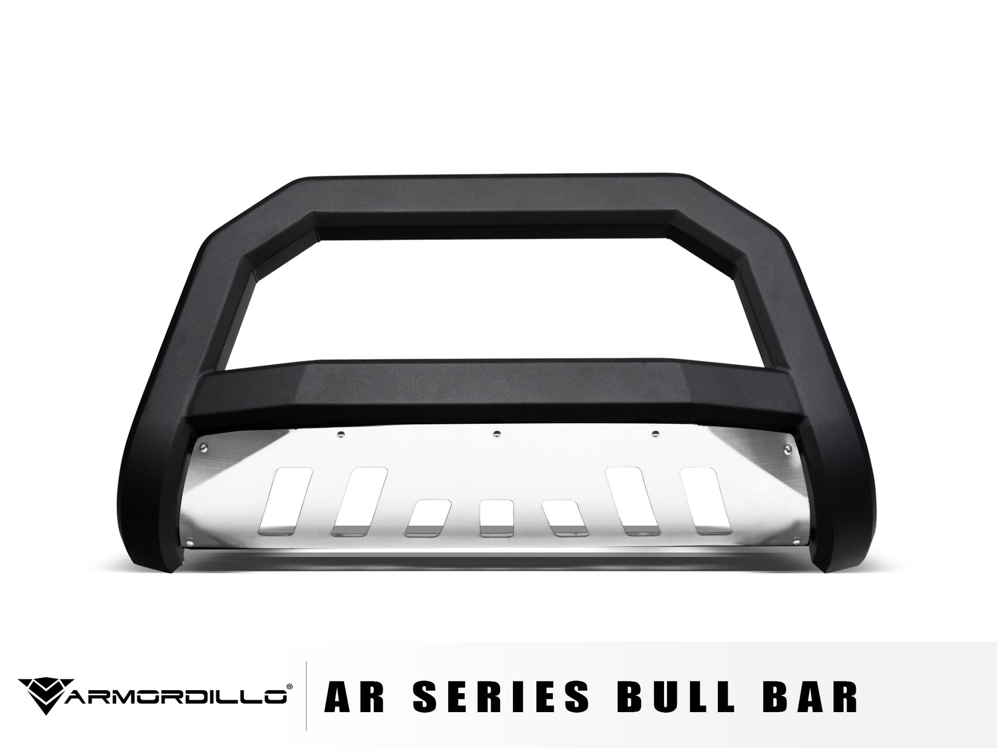 Armordillo 2000-2006 GMC Yukon/Yukon XL 2500 AR Bull Bar - Matte Black W/Aluminum Skid Plate - Armordillo USA by I3 Enterprise Inc.