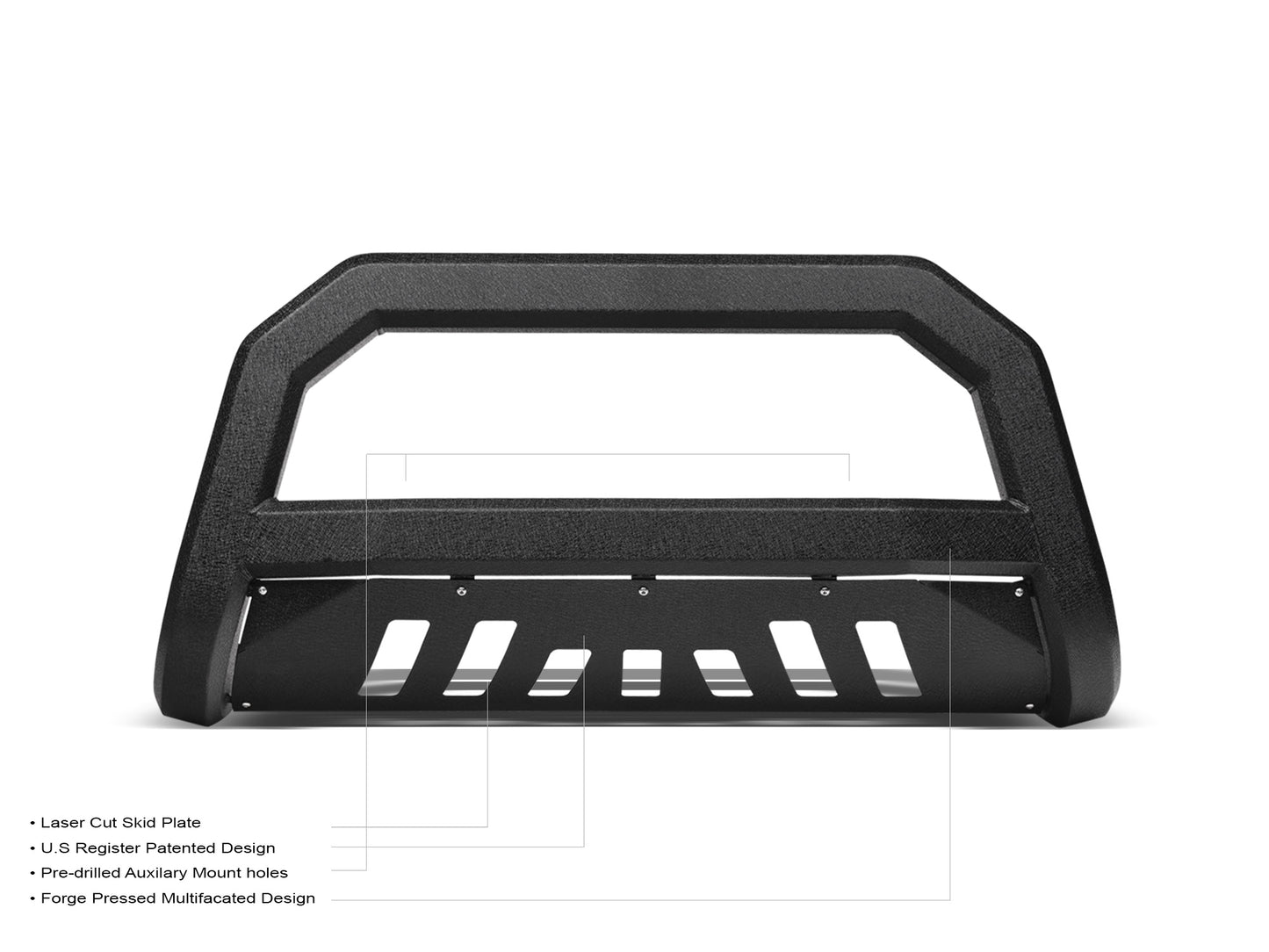 Armordillo 1999-2002 Ford Expedition AR Bull Bar - Texture Black - Armordillo USA by I3 Enterprise Inc.