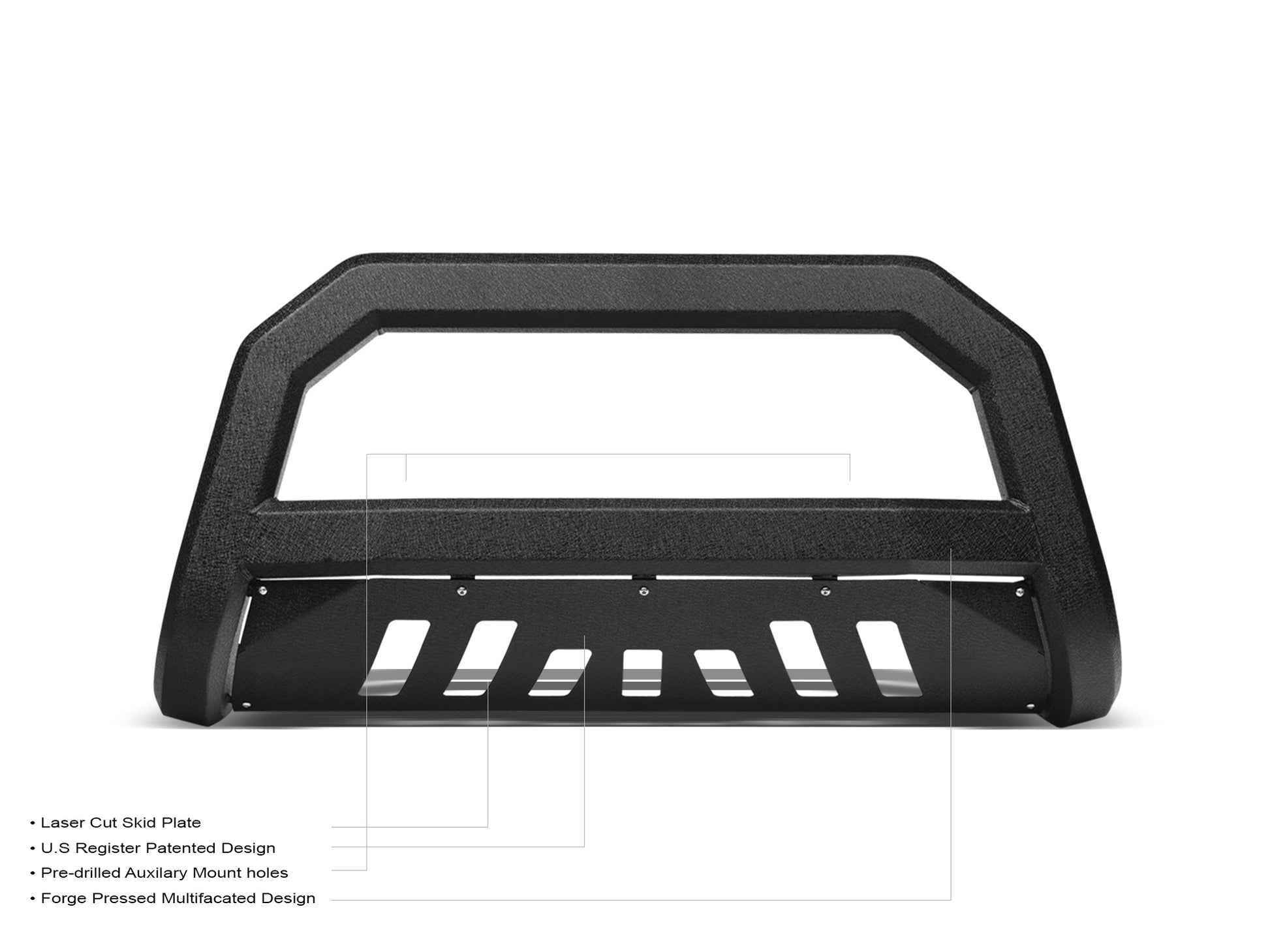 Armordillo 1999-2002 Ford Expedition AR Bull Bar - Texture Black - Armordillo USA by I3 Enterprise Inc.