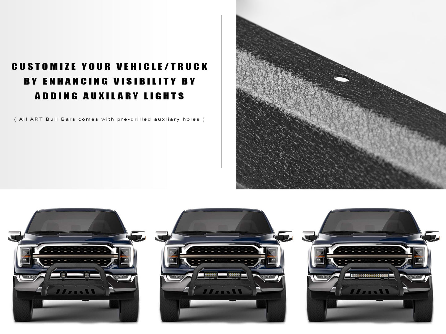 Armordillo 1992-1999 Chevy Suburban AR Bull Bar - Texture Black