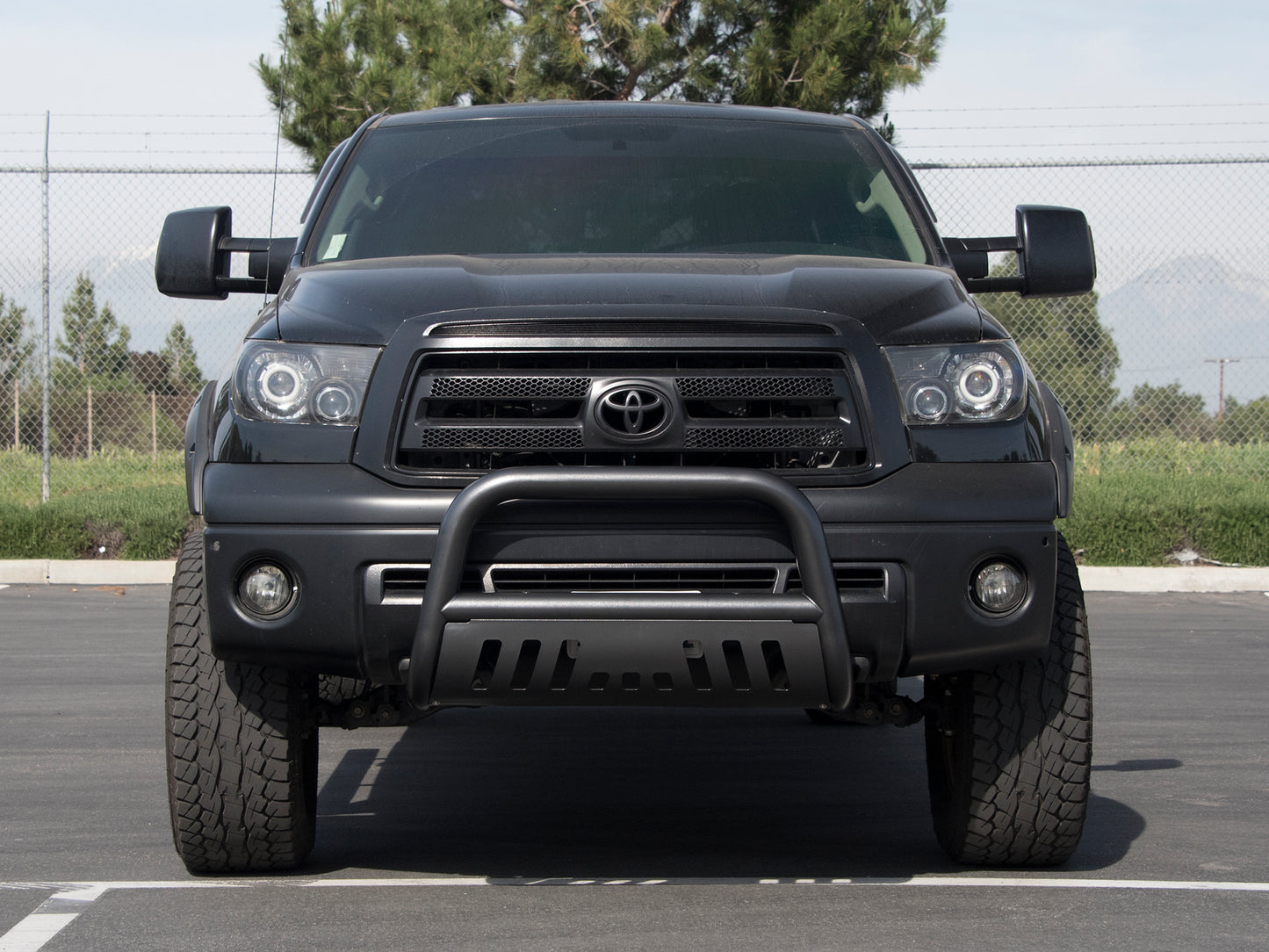 Armordillo 2007-2014 Cadillac Escalade Classic Bull Bar - Matte Black - Armordillo USA by I3 Enterprise Inc. 