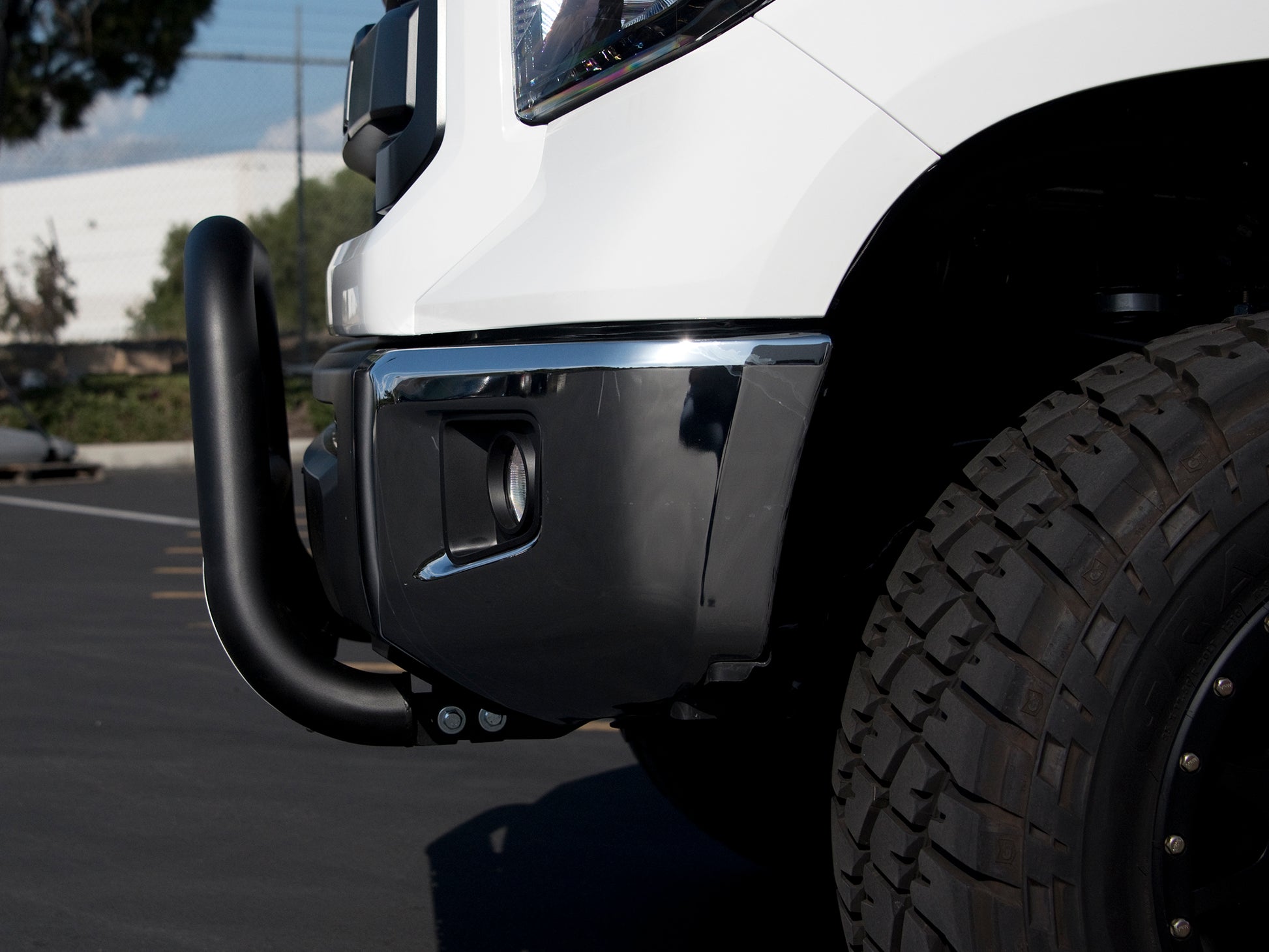 Armordillo 2007-2013 Chevy Silverado 1500 Classic Bull Bar - Matte Black W/Aluminum Skid Plate - Armordillo USA by I3 Enterprise Inc. 