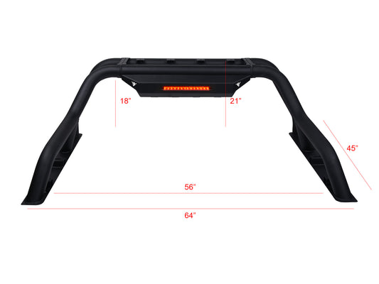 Armordillo CR1 Chase Rack W/3rd Brake Light For Mid Size Trucks