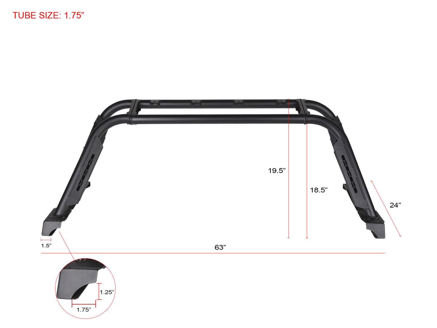 Armordillo CR-M Chase Rack For Mid Size Trucks