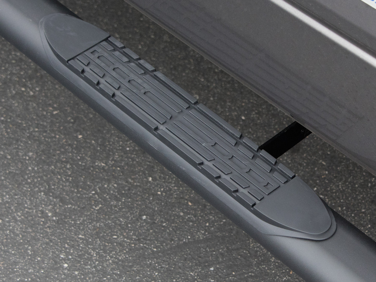 Armordillo 2005-2011 Dodge Dakota - Quad Cab 4" Oval Step Bar -Matte Black - Armordillo USA by I3 Enterprise Inc. 