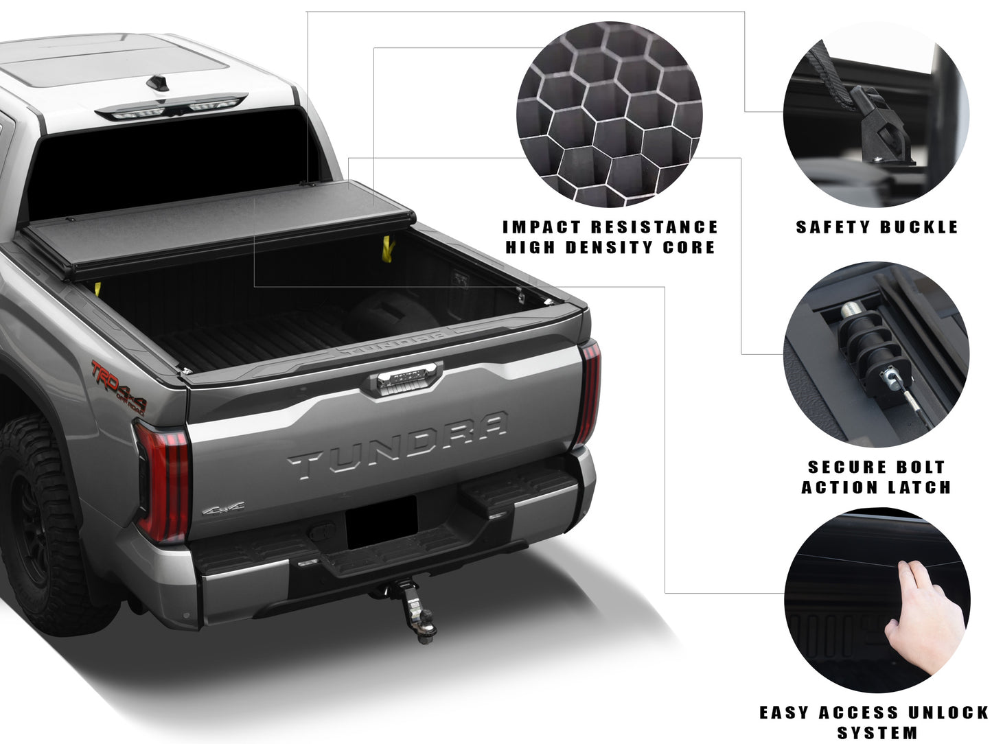 Armordillo 1994-2004 雪佛兰 S10/Gmc Sonoma CoveRex TFX 系列折叠卡车床后座盖（6 英尺床）